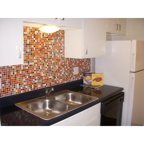 Brio 'Emma' Blend Bright and Neutral Mosaic Tiles (Pack of 20) BRIO Backsplash Tiles