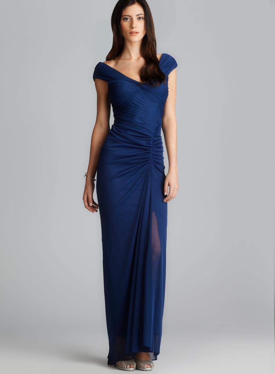 Adrianna Papell Twist Front Ruched Gown   15590890  