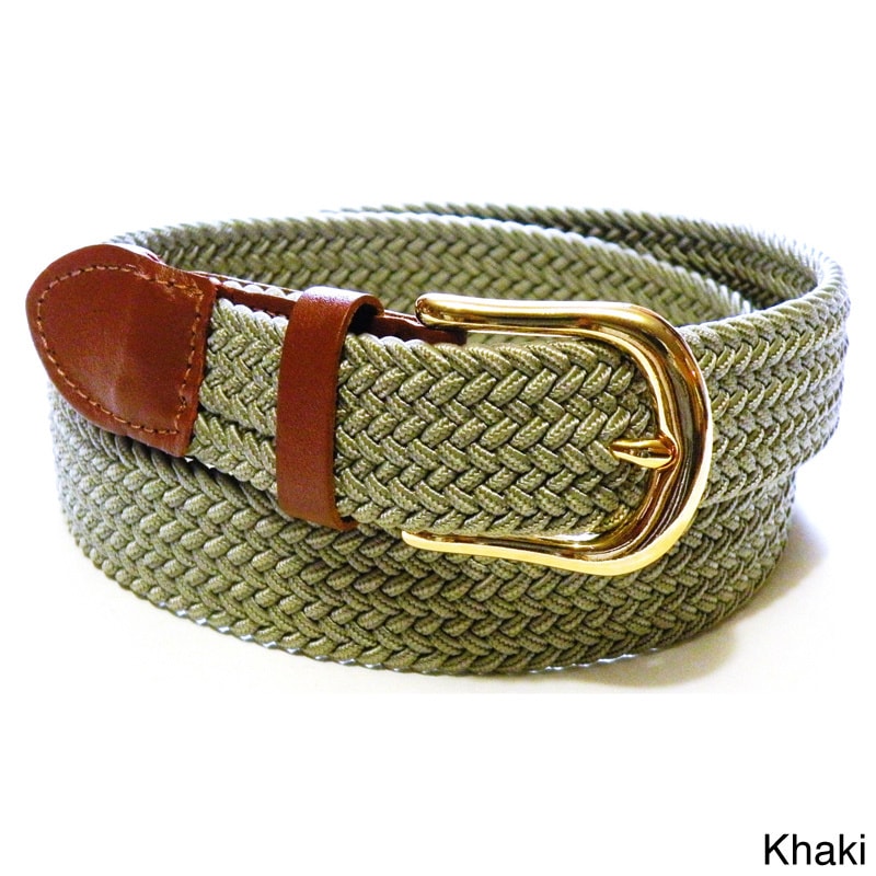 Mens Woven Stretch Belt