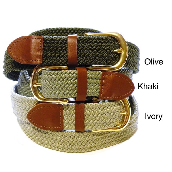 Men's Woven Stretch Belt Men's Belts