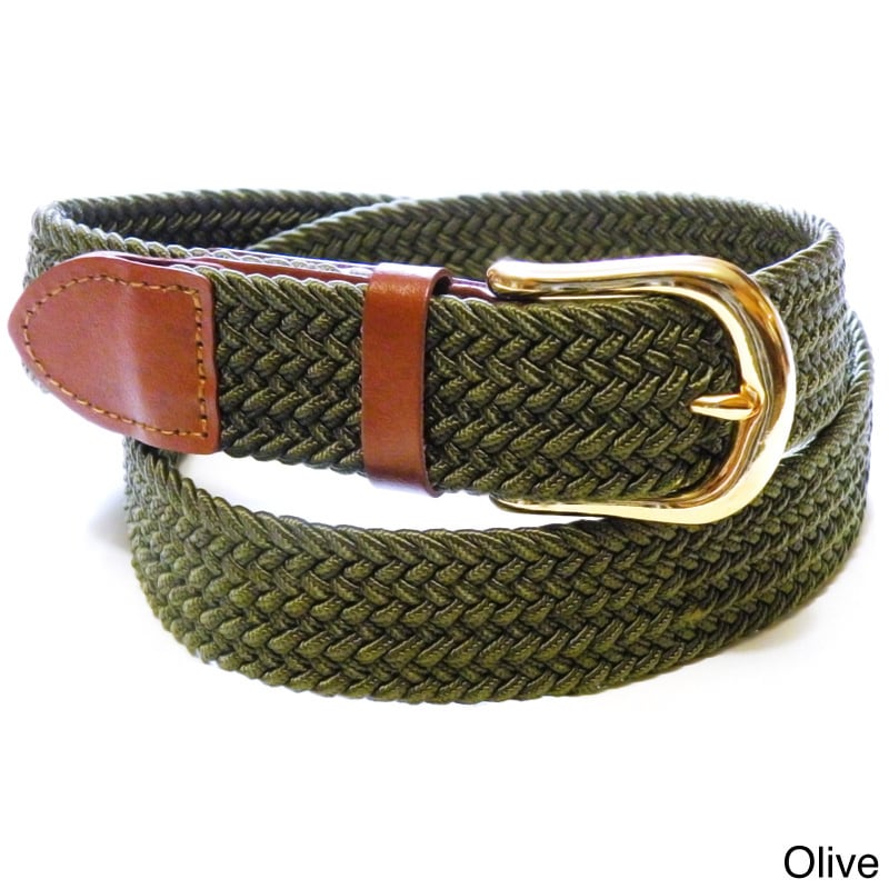 Mens Woven Stretch Belt