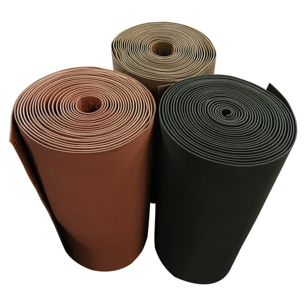 Rubber-Cal Ramp-Cleat Non-Slip Outdoor Rubber Mats - 1/8 in x 3 ft x 8 ft Floor Mat