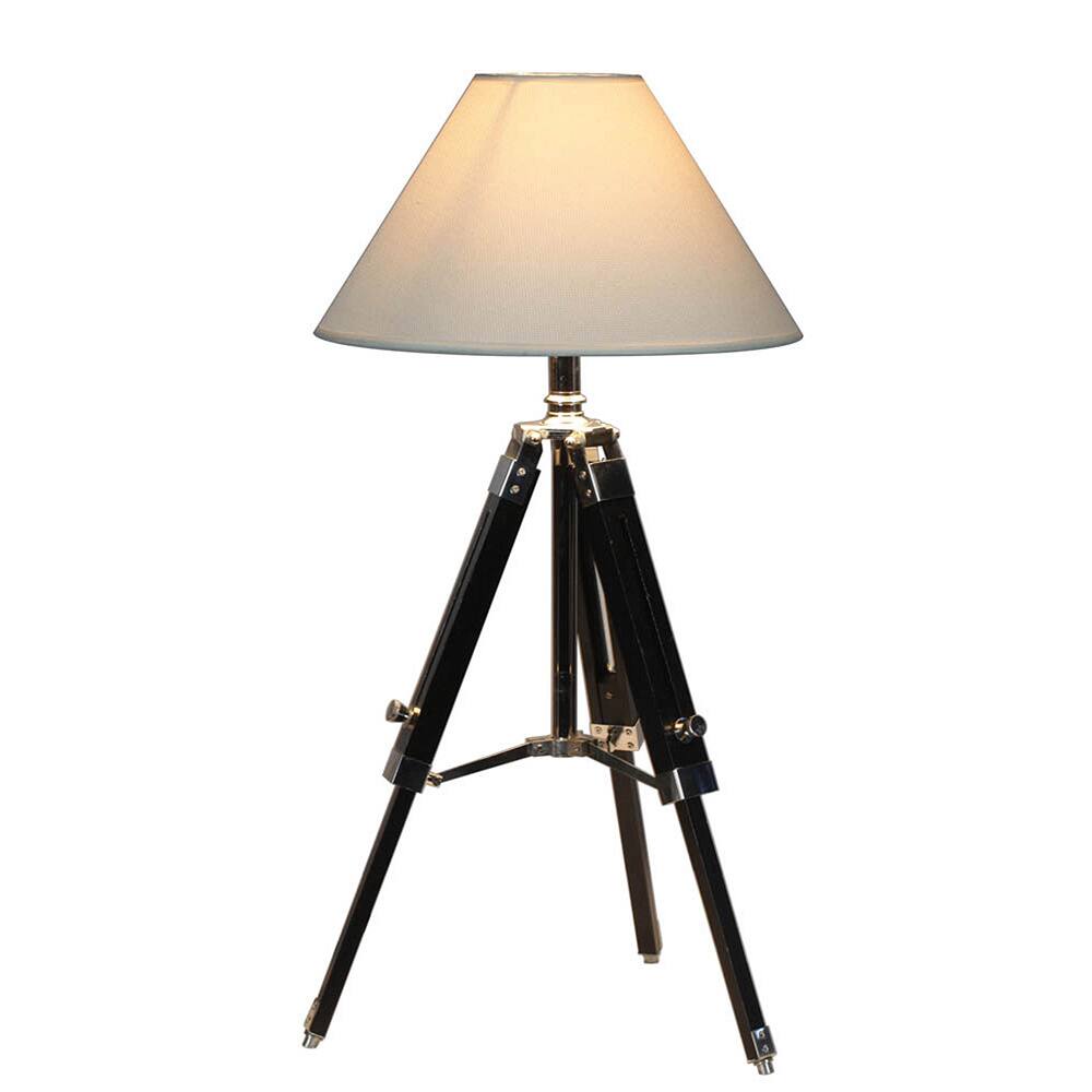 White Navy Tripod Table Lamp