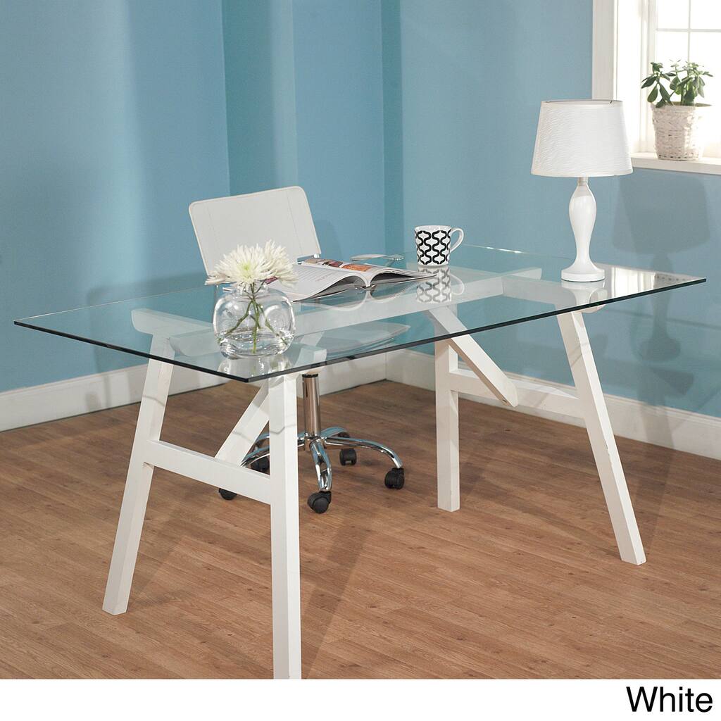 Simple Living Allyson Glass Top Table