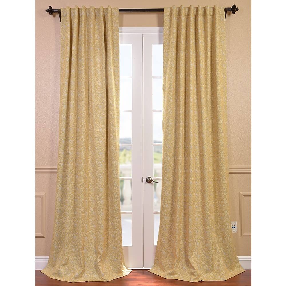 Exclusive Fabrics Haight Sunshine Room Darkening Curtain Panel Pair (2 Panels)