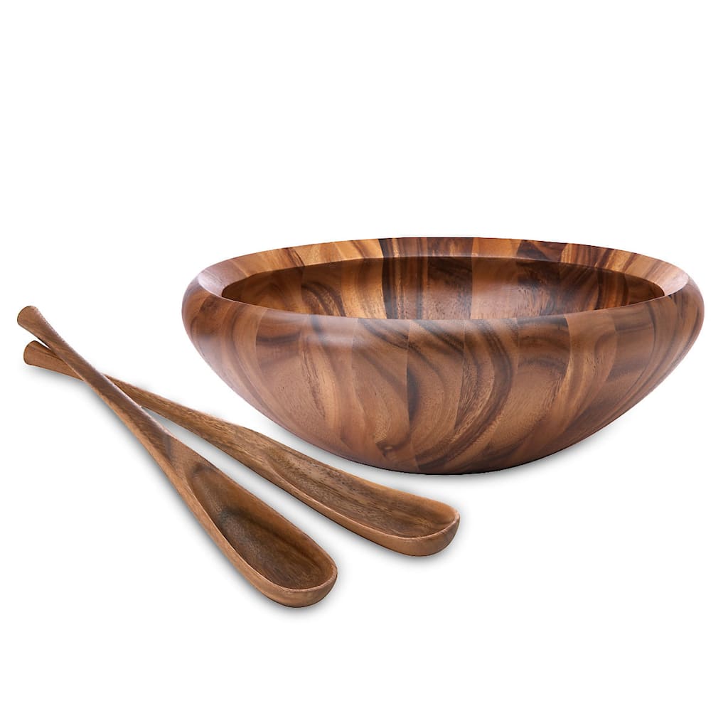 Dansk Wood Classics Round Salad Bowl