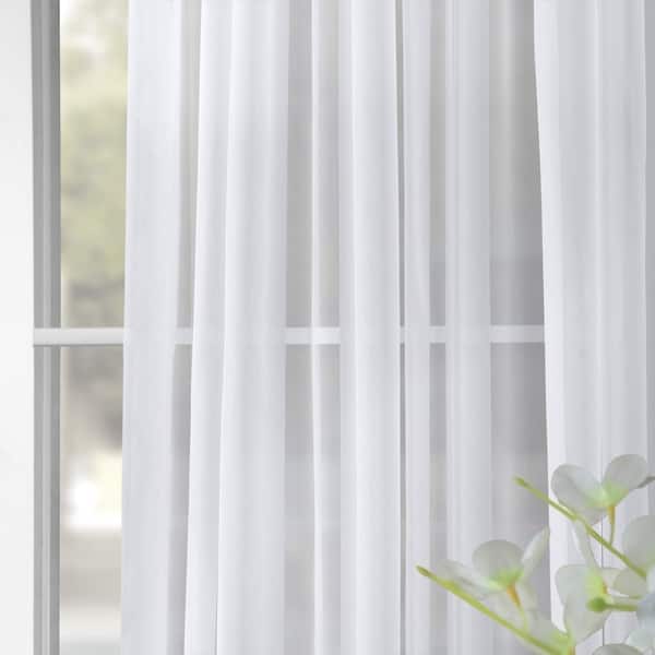 Exclusive Fabrics Extra Wide White Voile Sheer Curtain Panel On 8273761 Exclusive Fabrics Extra Wide White