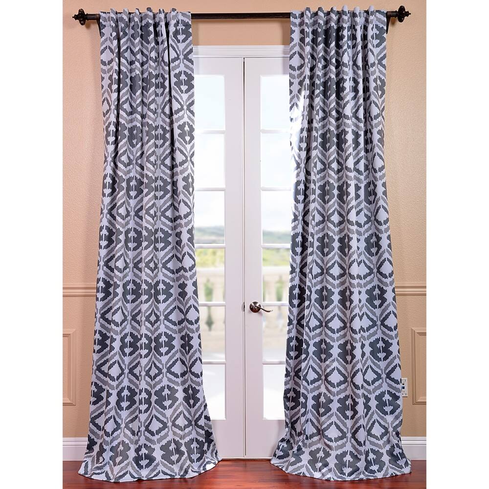 Exclusive Fabrics Santos Printed Room Darkening Curtain Panel Pair ( 2 Panels)