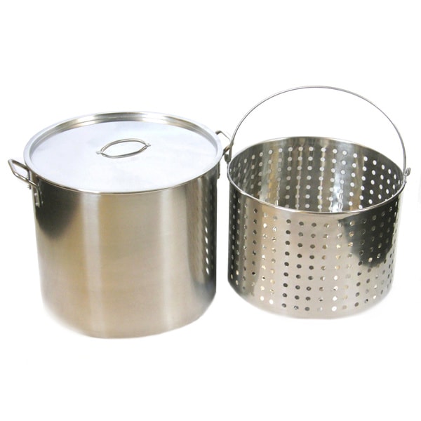 ULTRA HEAVY DUTY 6 MM THICK 80 QUART STOCK POT ALUMINUM COMMERCIAL COOKER BOILER