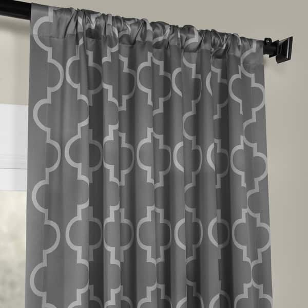 Shop Exclusive Fabrics Seville Print Blackout Curtain Panel Pair