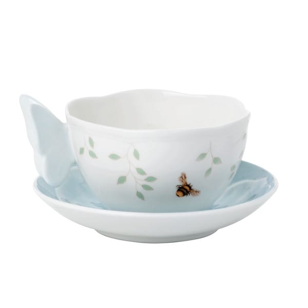 Shop Lenox Butterfly Meadow Blue Butterfly Cup Saucer Set Free