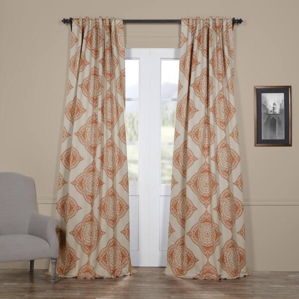 slide 1 of 53, Exclusive Fabrics Henna Room Darkening Curtain Pair (2 Panels) 50 X 108 - Henna