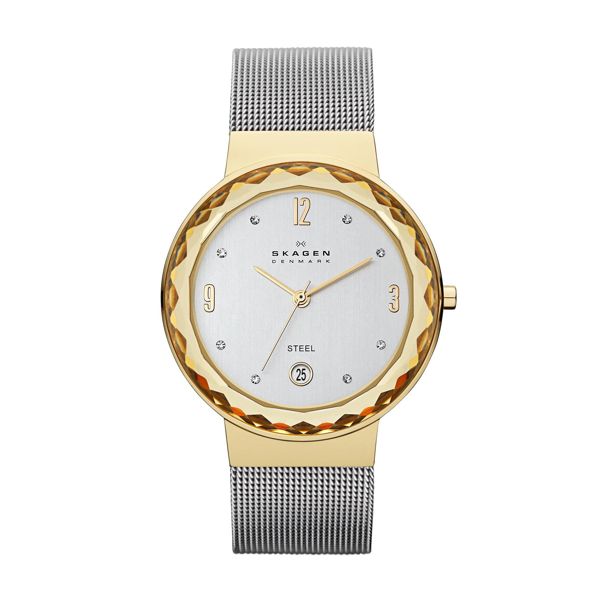 Shop Skagen Women's Leonora Silver StainlessSteel Quartz Watch Free