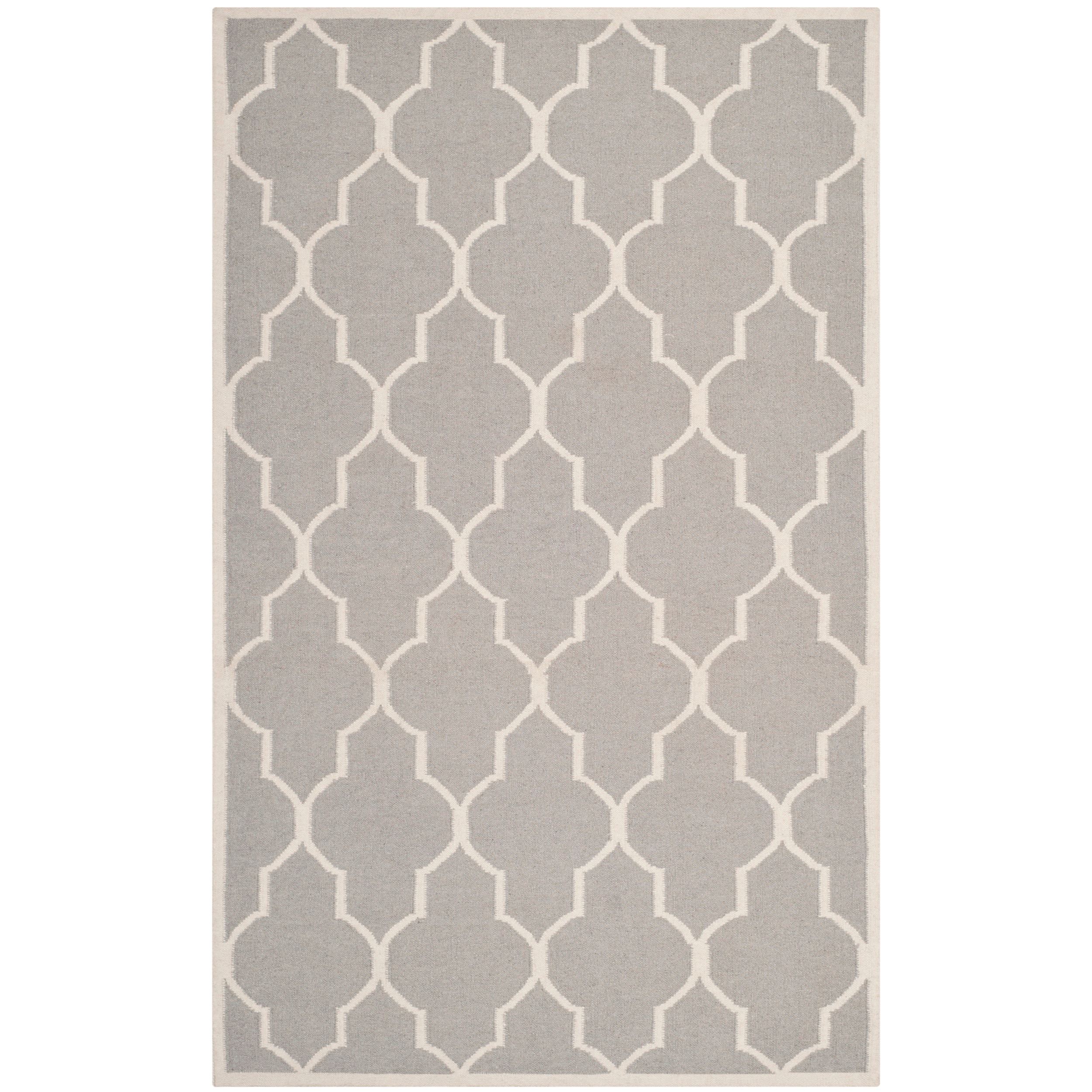 Safavieh Handwoven Moroccan Dhurrie Dark Gray Wool Area Rug (9 X 12)