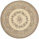 Shop Safavieh Indoor/ Outdoor Courtyard Cream/ Brown Rug - 5'3 round ...