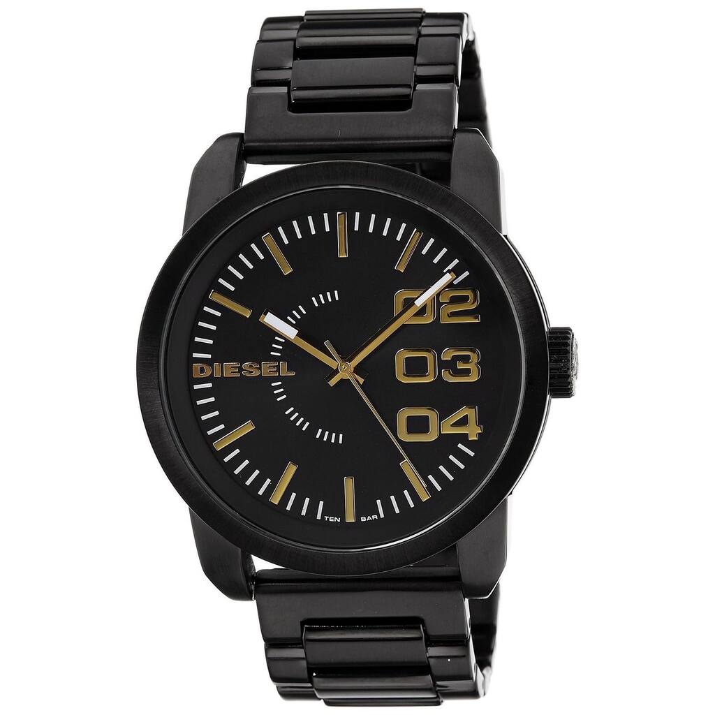 Diesel Men's Black/ Goldtone Watch