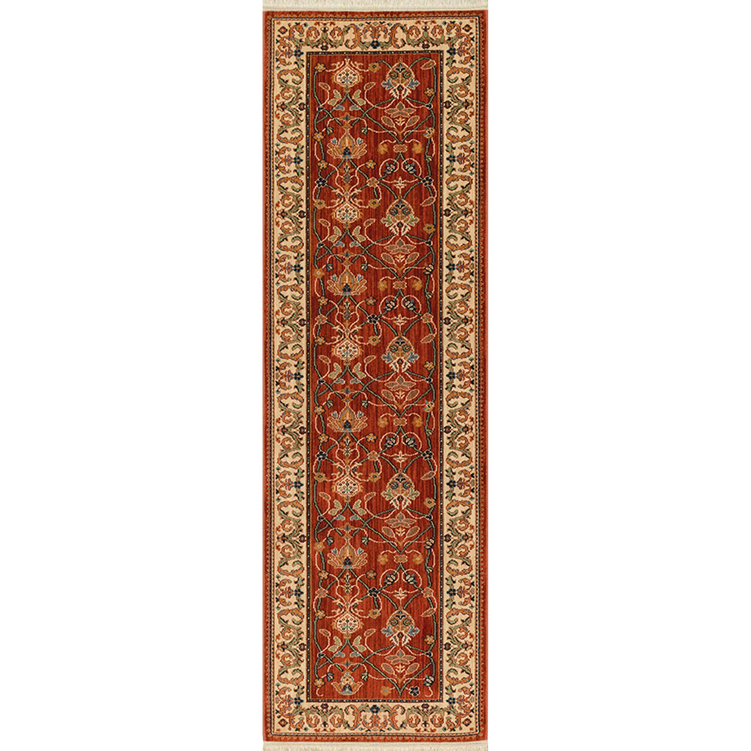 Karastan English Manor William Morris Red Rug (26 X 12)