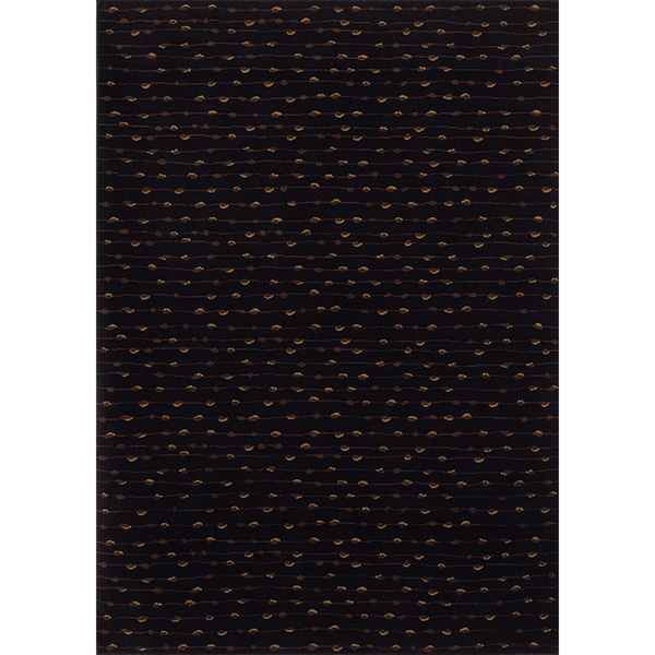 Karastan Woven Impressions Beaded Curtain Black Rug (5'7 x 7'11) Karastan 5x8   6x9 Rugs