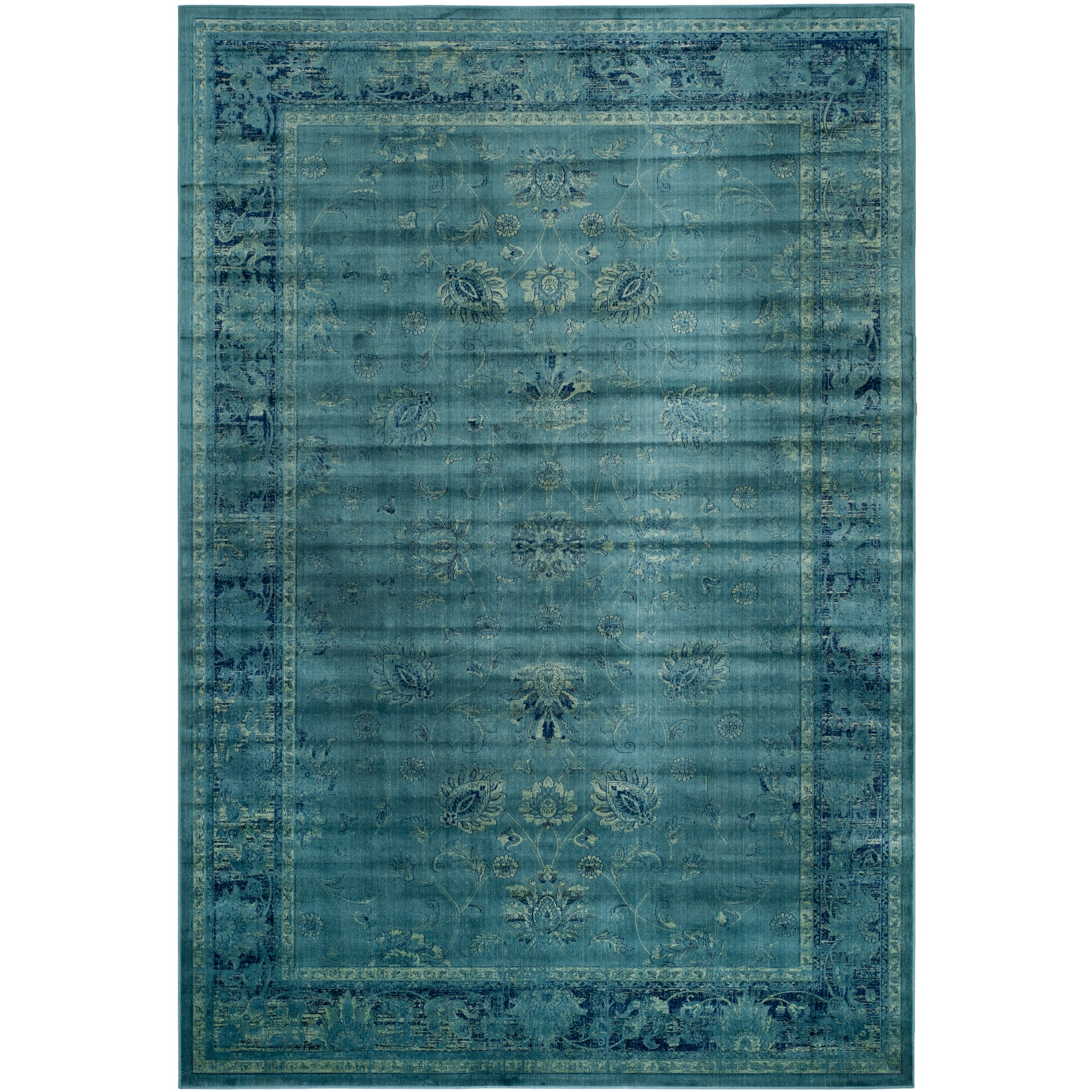 Safavieh Vintage Turquoise Viscose Rug (67 X 92)