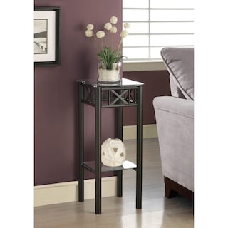 Tempered Gl Top Black Plant Stand Free Shipping Today Tempered Gl Top Black Plant Stand