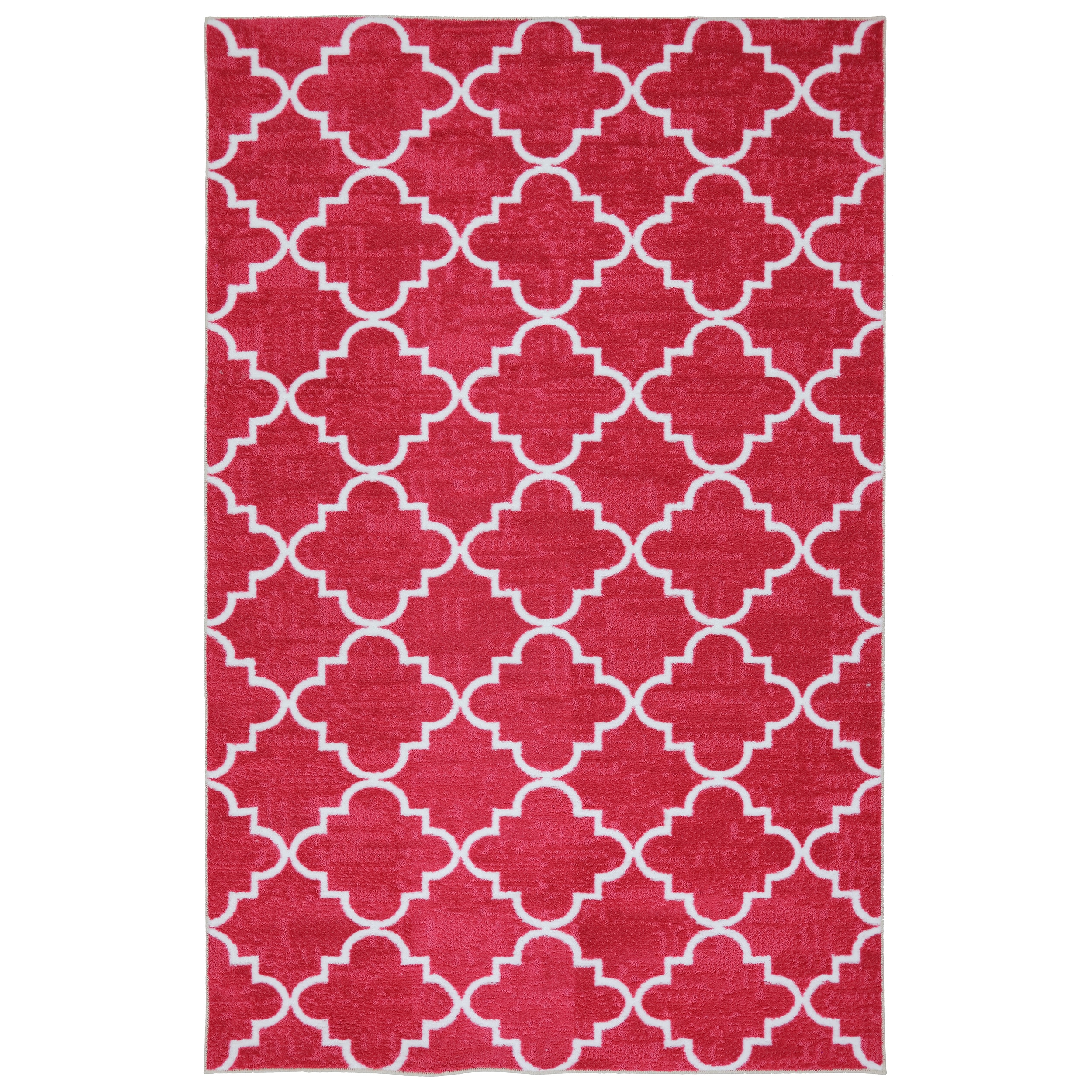 Fancy Trellis Hot Pink Rug (5 X 8)