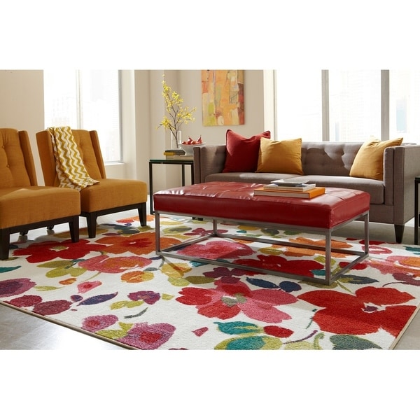 Mohawk Home Strata Bright Floral Toss Area Rug - 7'6" x 10'