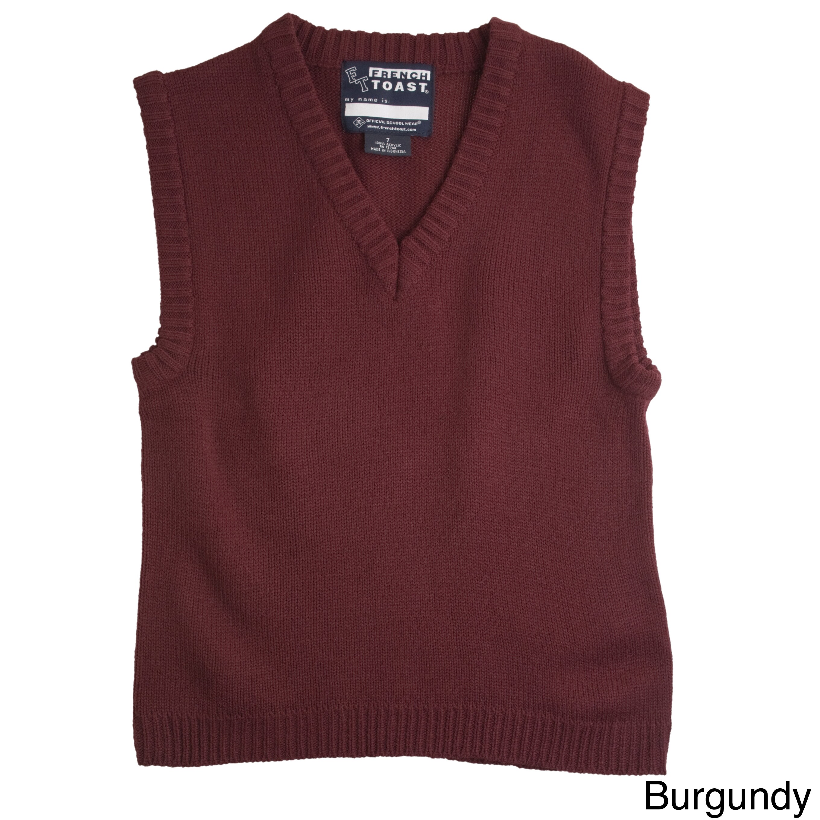 Sweater vest. French Toast одежда безрукавка. Burgundy Color Knitted Vests Sweater Mockup. Burgundy Color School Sweater Mockup.