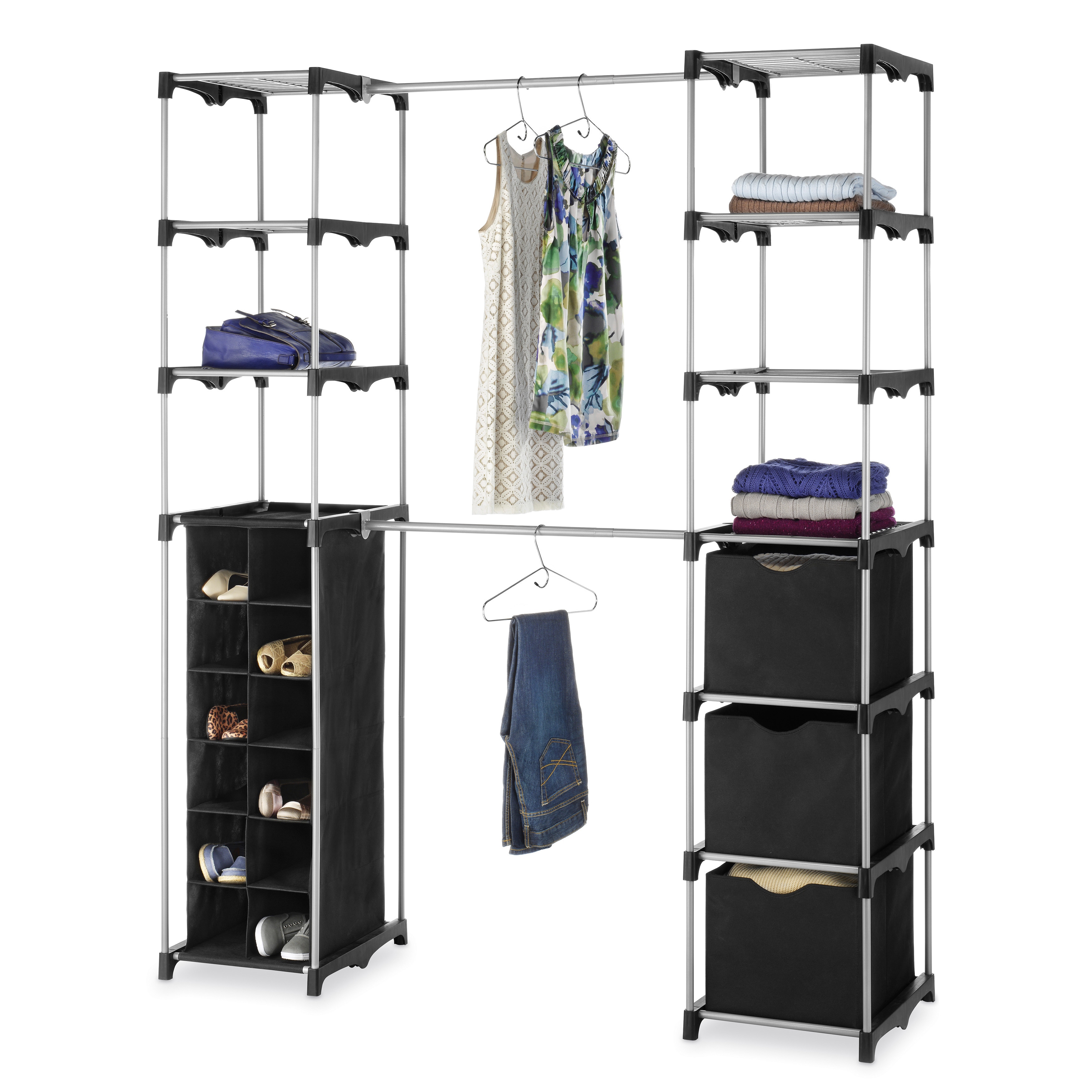 Whitmor freestanding best sale closet wardrobe