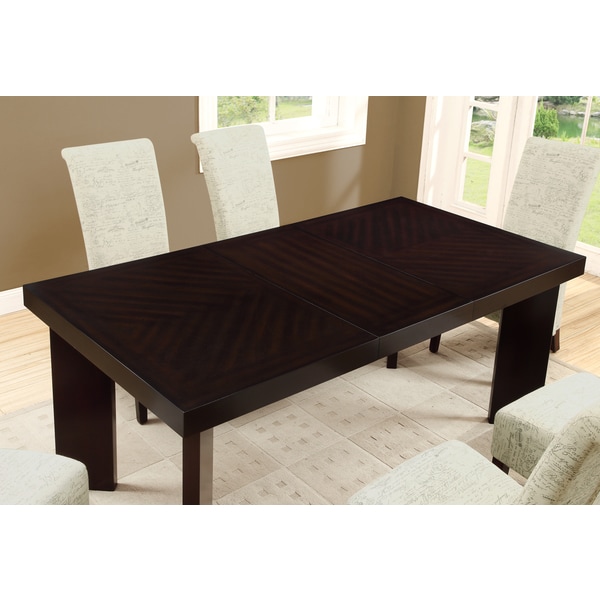 Shop Dark Espresso Veneer Top Dining Table Free Shipping Today