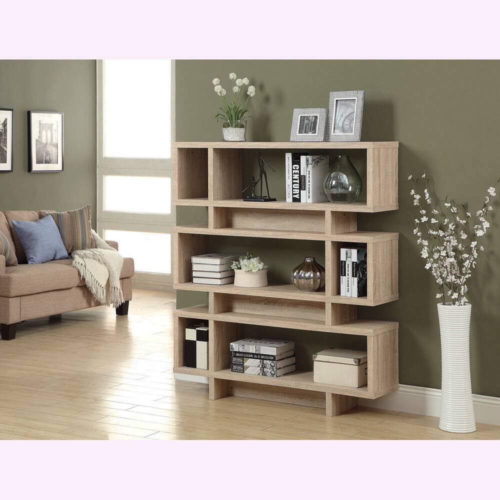 Natural Reclaimed-look Modern Bookcase