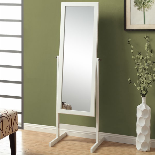 Shop White Cheval Mirror Free Shipping Today 8280972