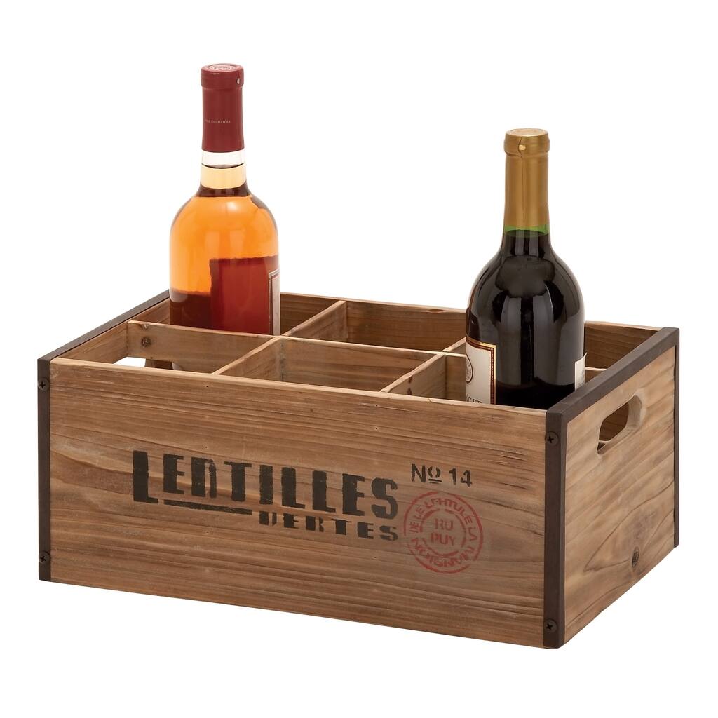Unique Home Accents Wood Wine Holder