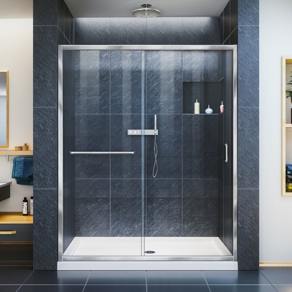 Frameless Sliding Shower Doors dreamline infinity-z frameless sliding shower door and slimline 32 Frameless Sliding Shower Doors dreamline infinity-z frameless sliding shower door and slimline 32
