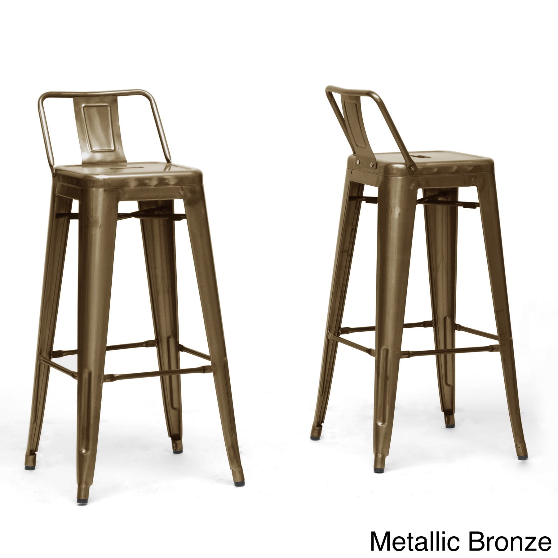 French Industrial Modern Bar Stool (set Of 2)