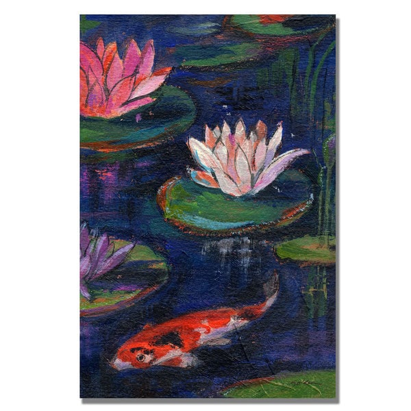 Shelia Golden The Lily Pond Canvas Art   15601779  