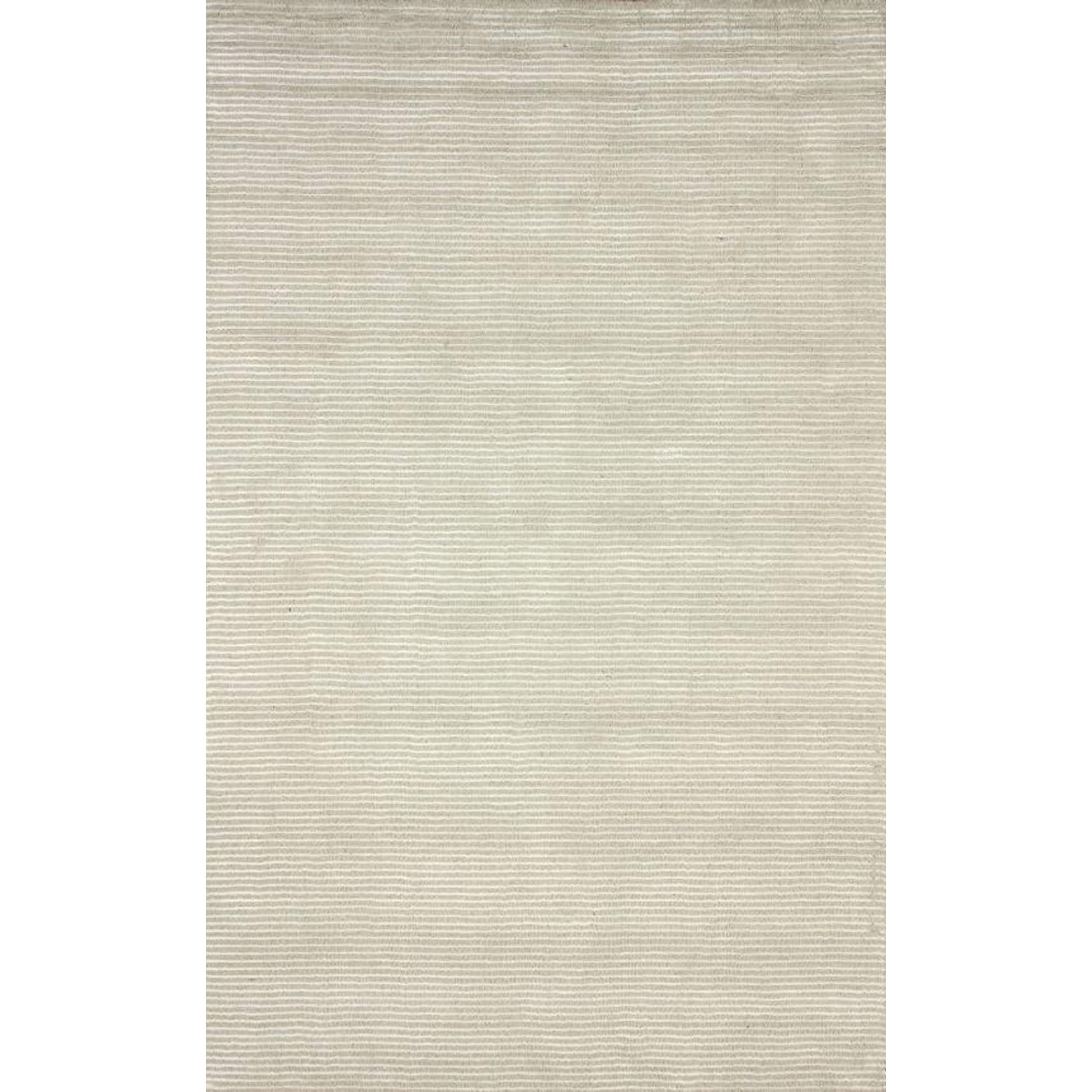 Nuloom Handmade Solid Textured Ivory Rug (4 X 6)