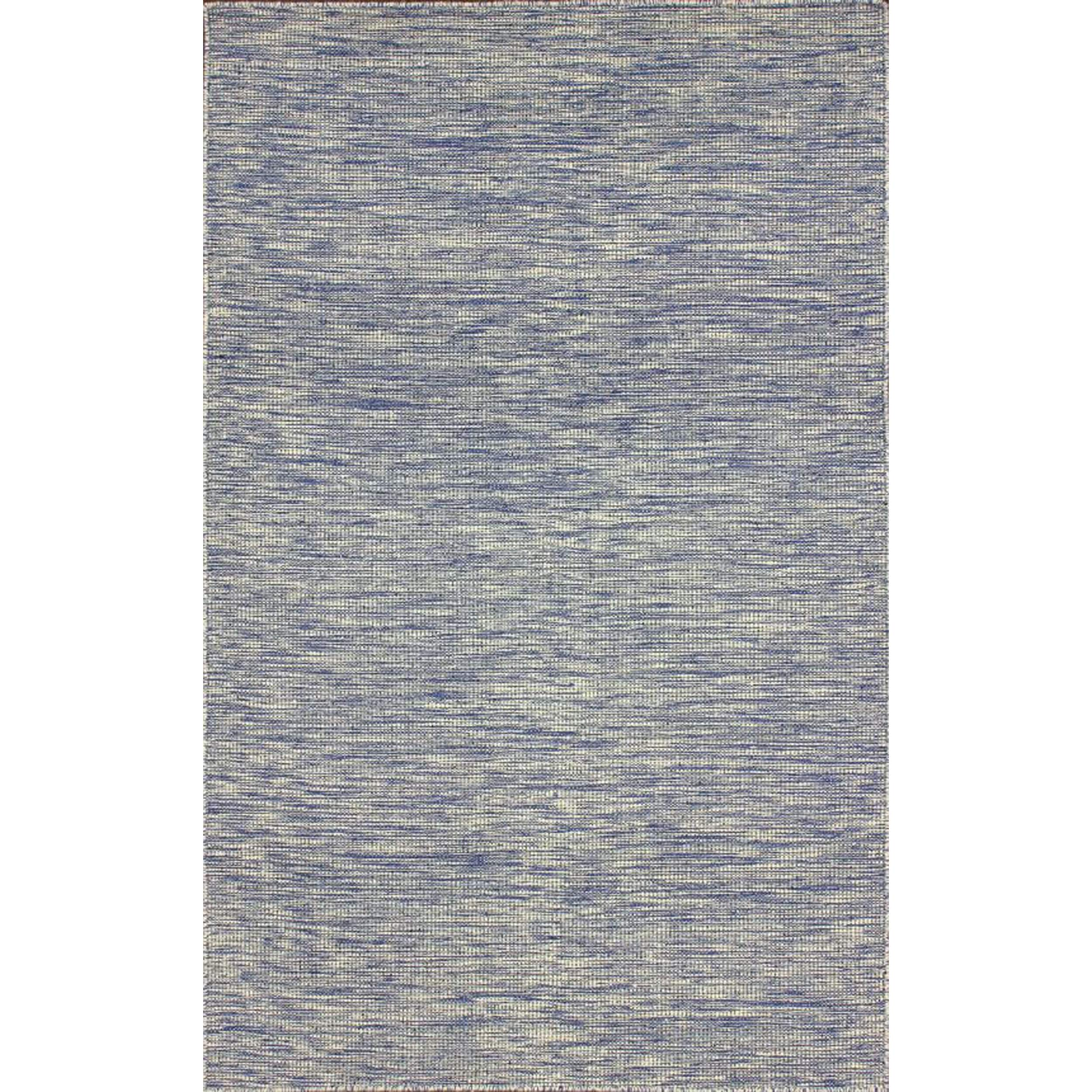 Nuloom Flatweave Wool Contempoary Tweeded Blue Rug (5 X 8)