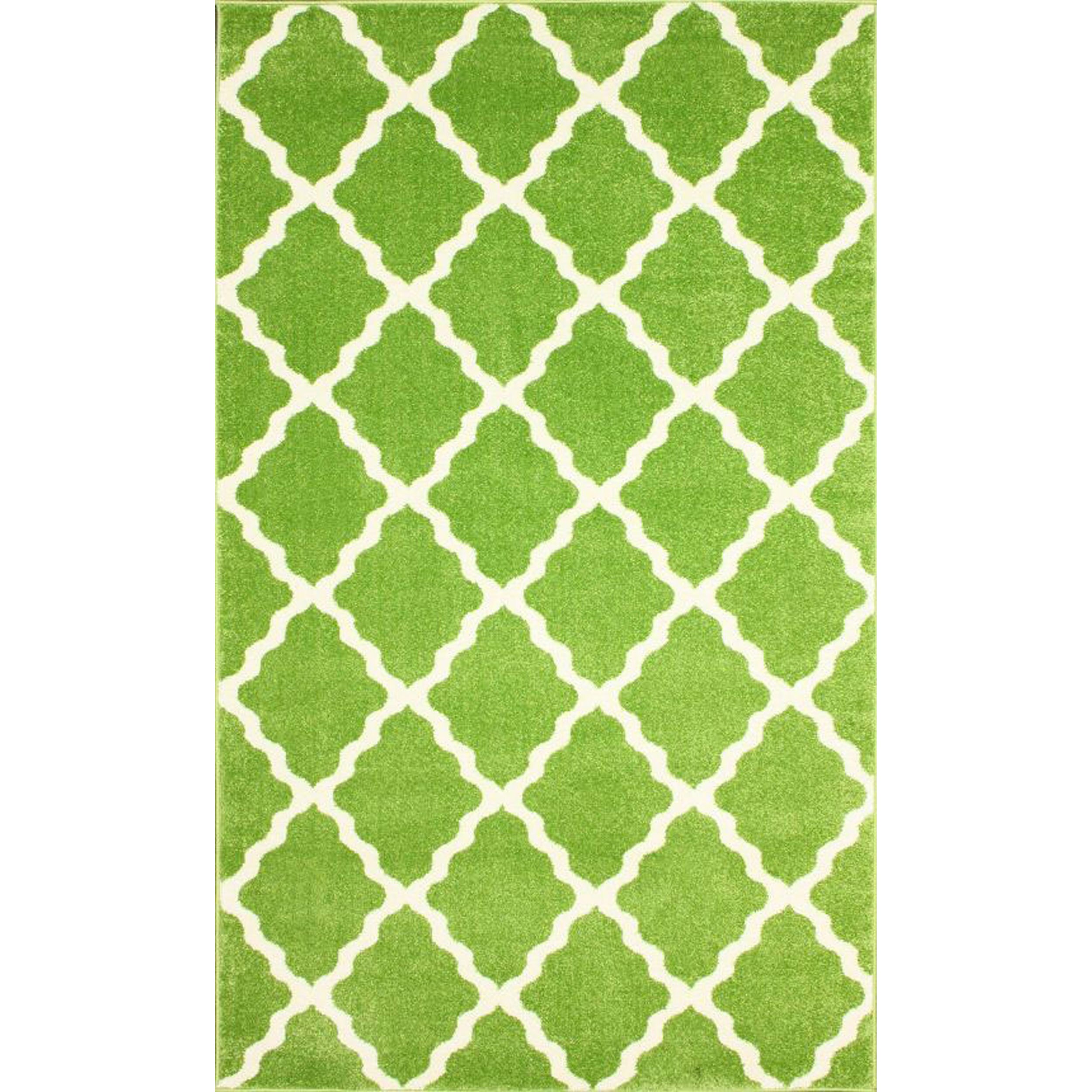 Shop nuLOOM Modern Moroccan Trellis Green Rug 5' x 8' Free Shipping