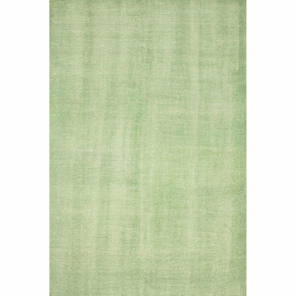 Shop nuLOOM Hand Knotted Wool Overdyed Solid Green Rug 7'6 x 9'6