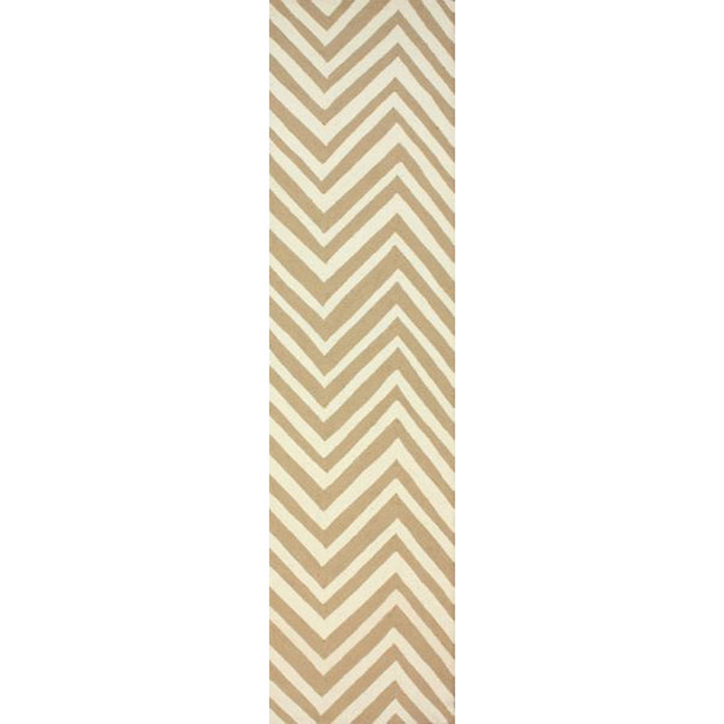 Nuloom Handmade Alexa Chevron Wool Runner Rug (26 X 12)