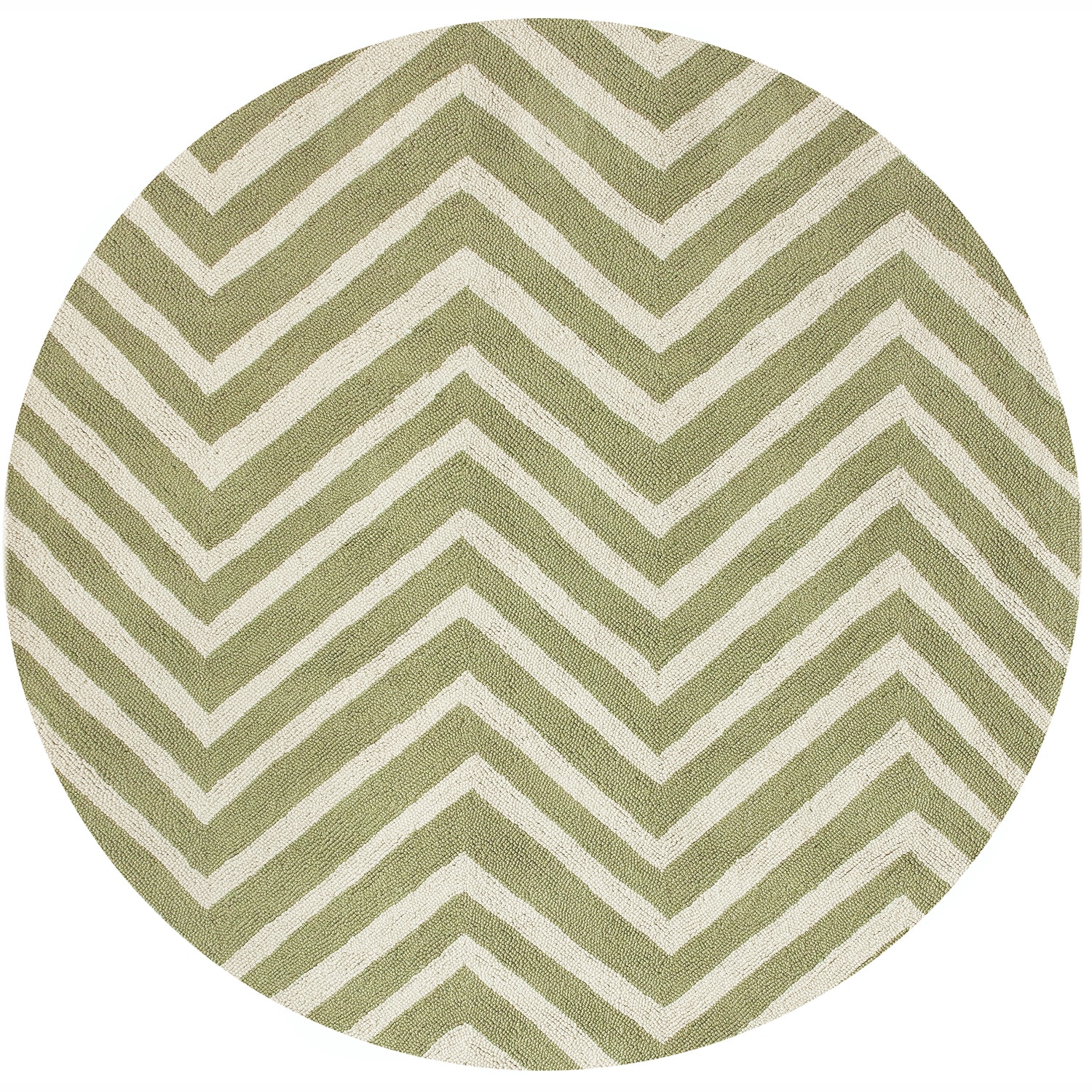 Nuloom Handmade Alexa Chevron Wool Round Rug (6 Round)