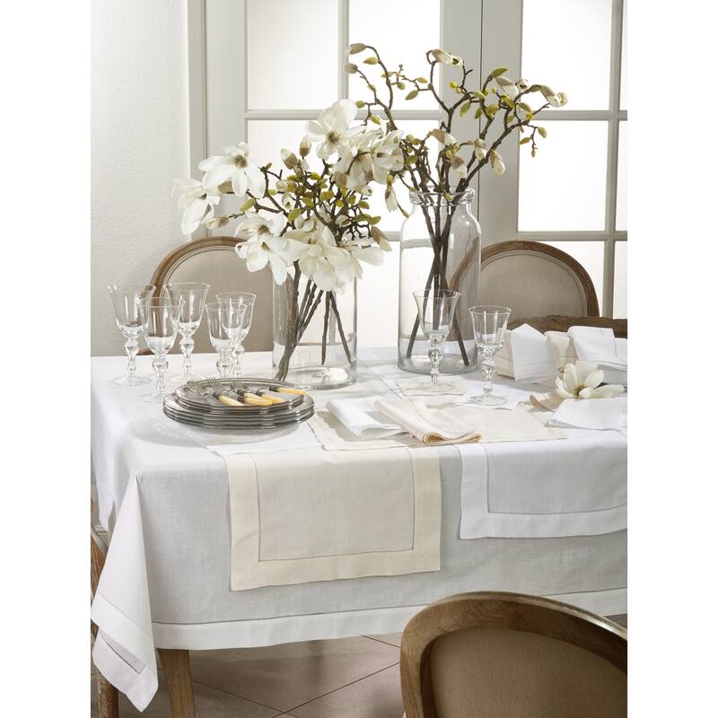 Hemstitched Table Topper