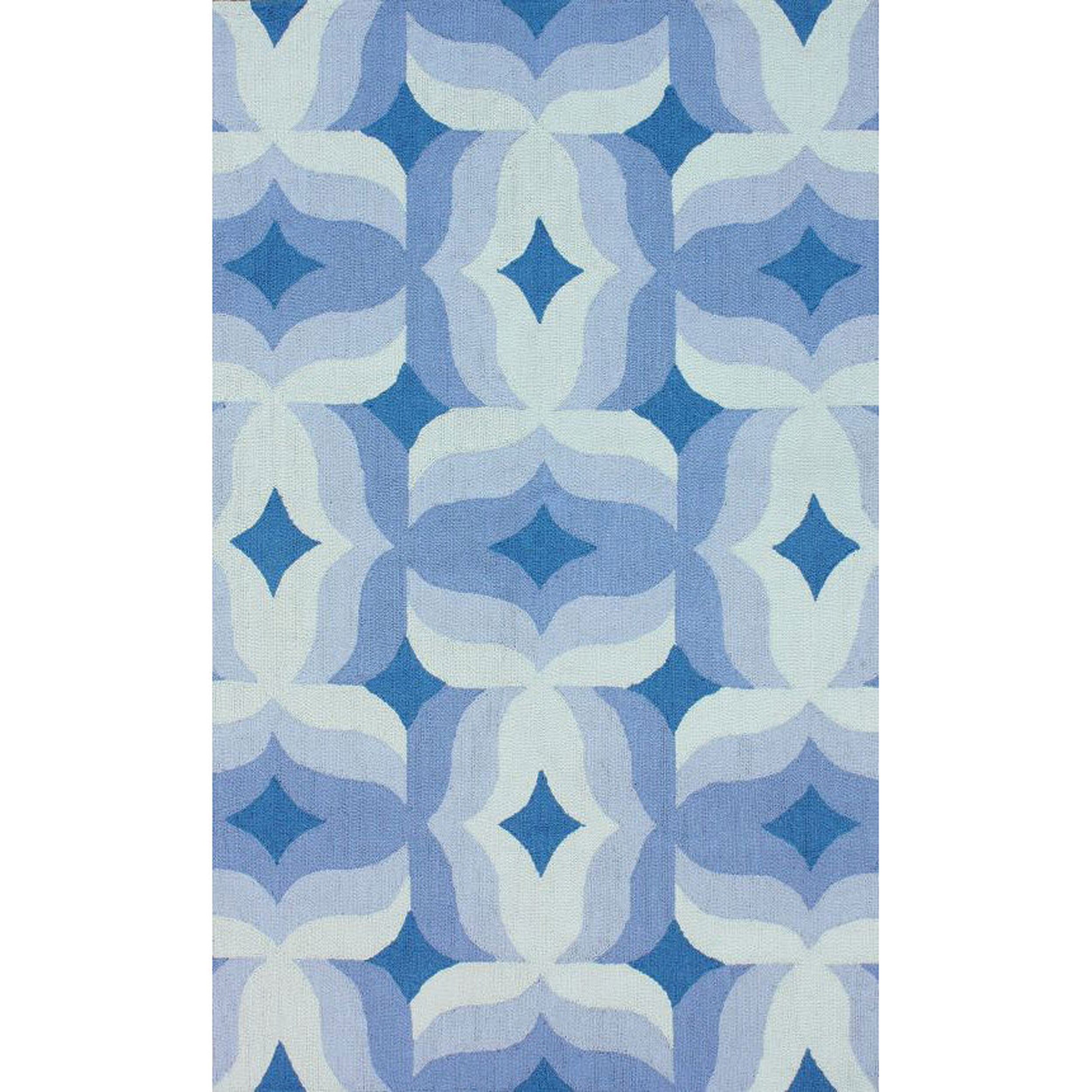 Nuloom Handmade Modern Abstract Blue Wool Rug (5 X 8) (GreyPattern AbstractTip We recommend the use of a non skid pad to keep the rug in place on smooth surfaces.All rug sizes are approximate. Due to the difference of monitor colors, some rug colors may