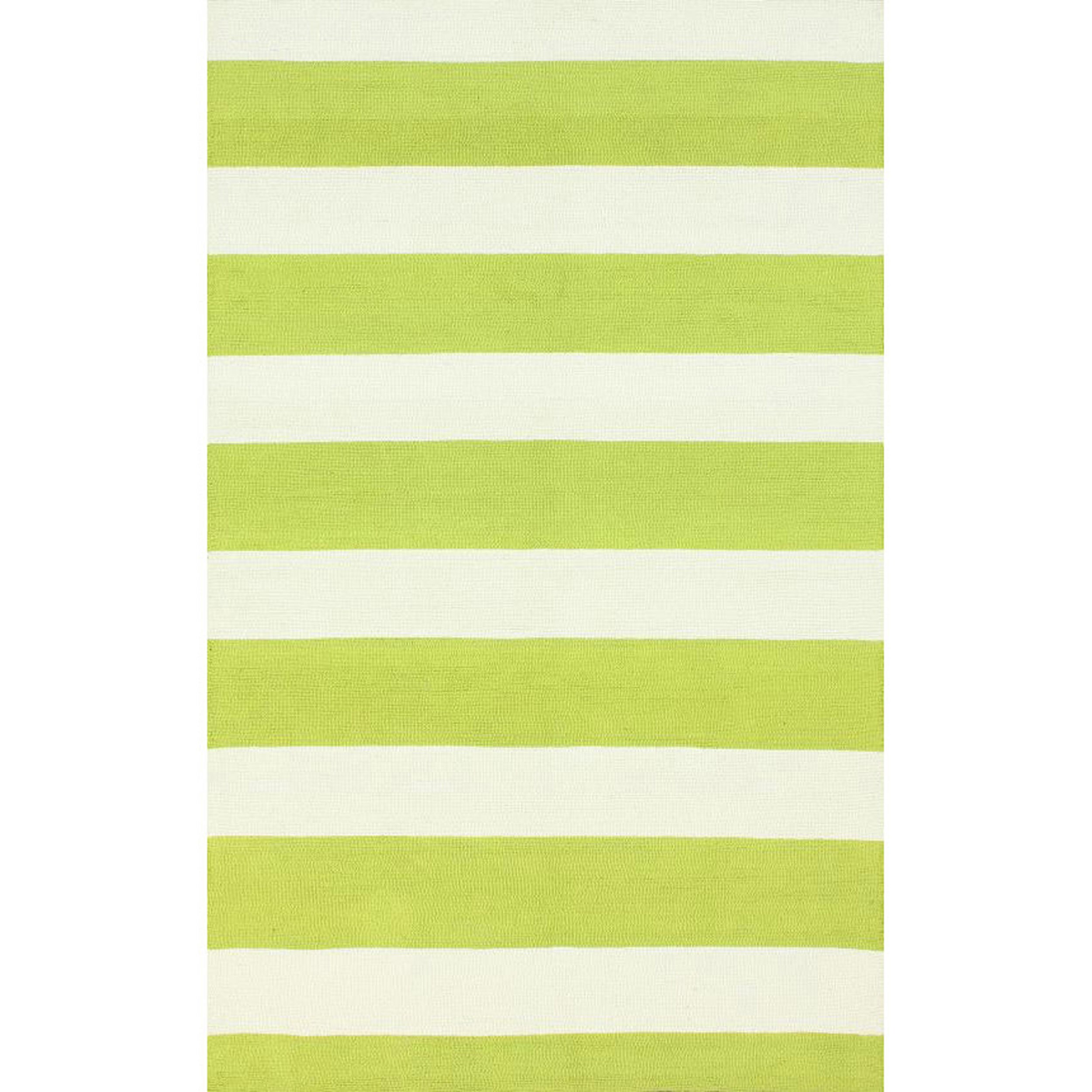 Nuloom Handmade Modern Stripes Green Wool Rug (5 X 8) (IvoryPattern StripeTip We recommend the use of a non skid pad to keep the rug in place on smooth surfaces.All rug sizes are approximate. Due to the difference of monitor colors, some rug colors may 