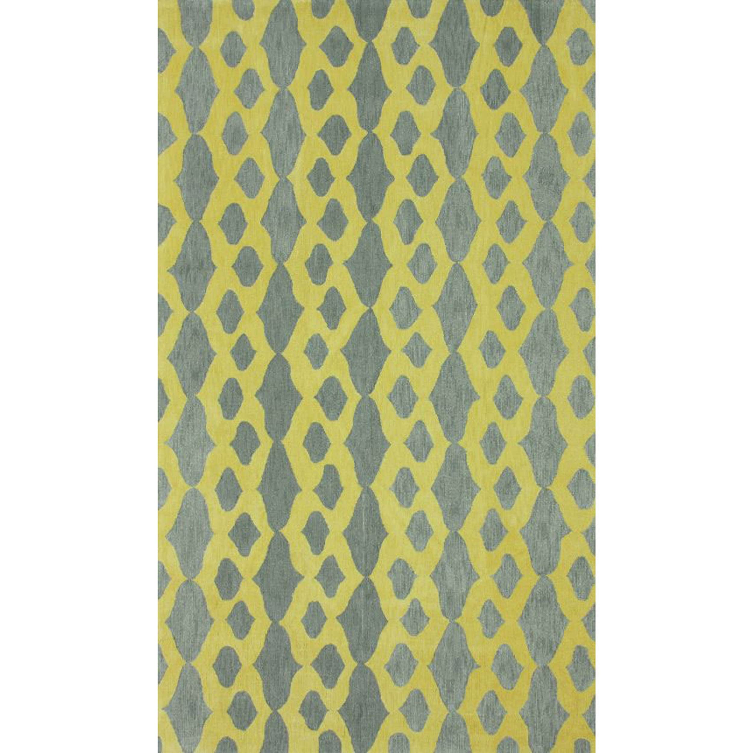 Nuloom Handmade Lattice Yellow Cotton Rug (5 X 8) (GreyPattern AbstractTip We recommend the use of a non skid pad to keep the rug in place on smooth surfaces.All rug sizes are approximate. Due to the difference of monitor colors, some rug colors may var