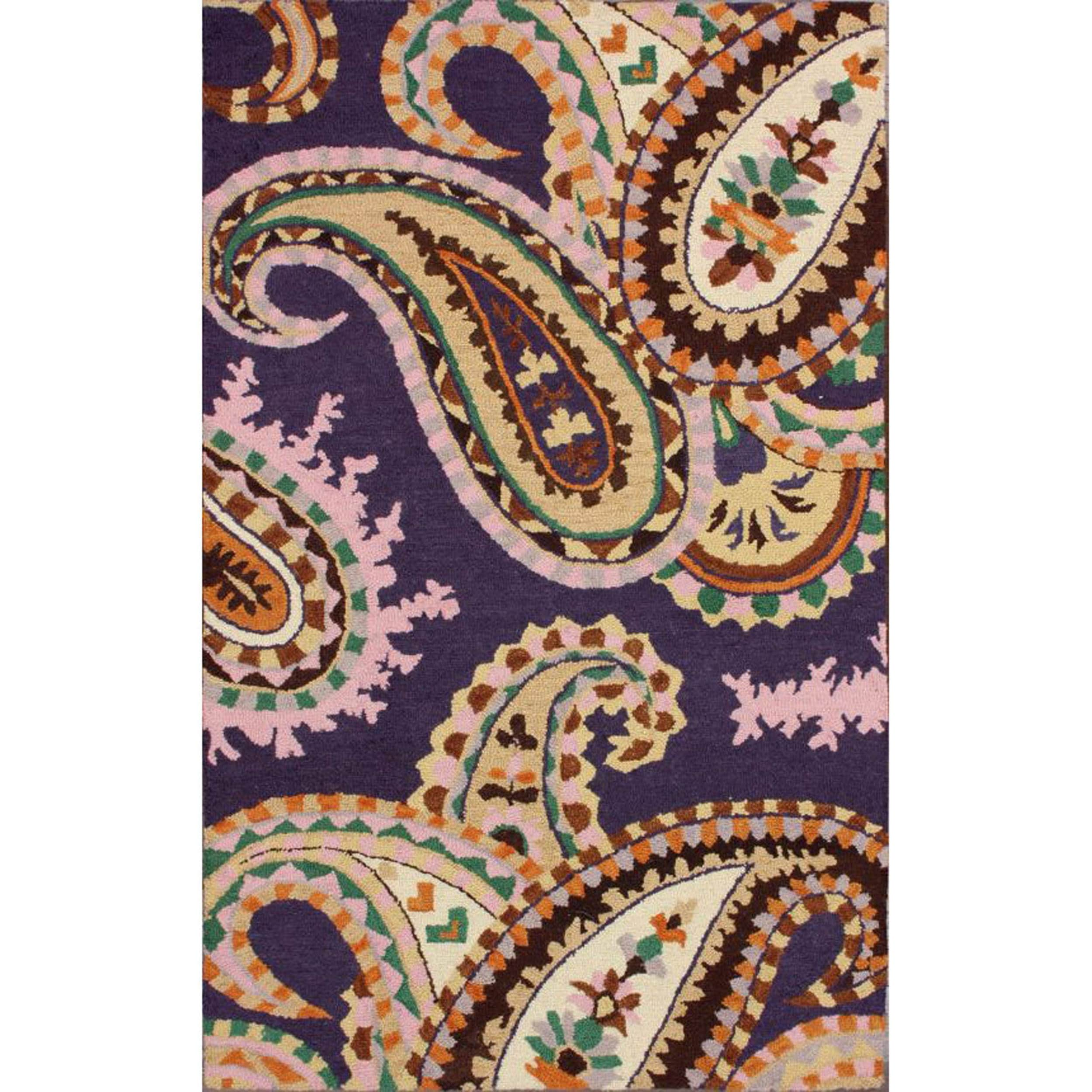 Nuloom Handmade Paisley Wool Rug (5 X 8)