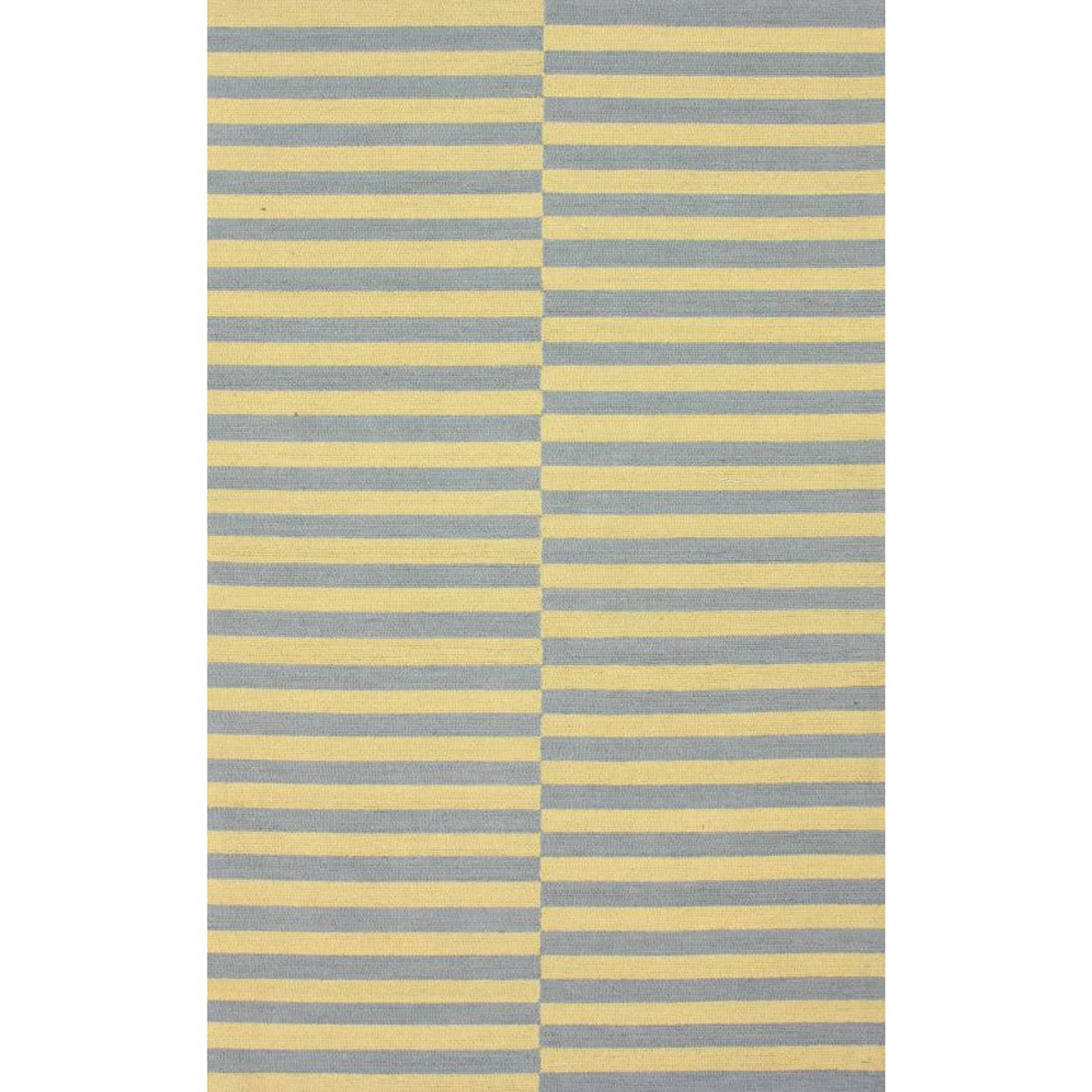 Nuloom Handmade Modern Lines Yellow Cotton Rug (76 X 96) (GreyPattern StripeTip We recommend the use of a non skid pad to keep the rug in place on smooth surfaces.All rug sizes are approximate. Due to the difference of monitor colors, some rug colors ma
