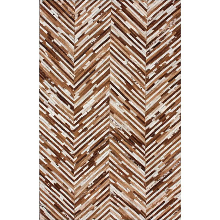 Nuloom Handmade Chevron Brown Cowhide Leather Rug (76 X 96) (BrownPattern AbstractTip We recommend the use of a non skid pad to keep the rug in place on smooth surfaces.All rug sizes are approximate. Due to the difference of monitor colors, some rug col
