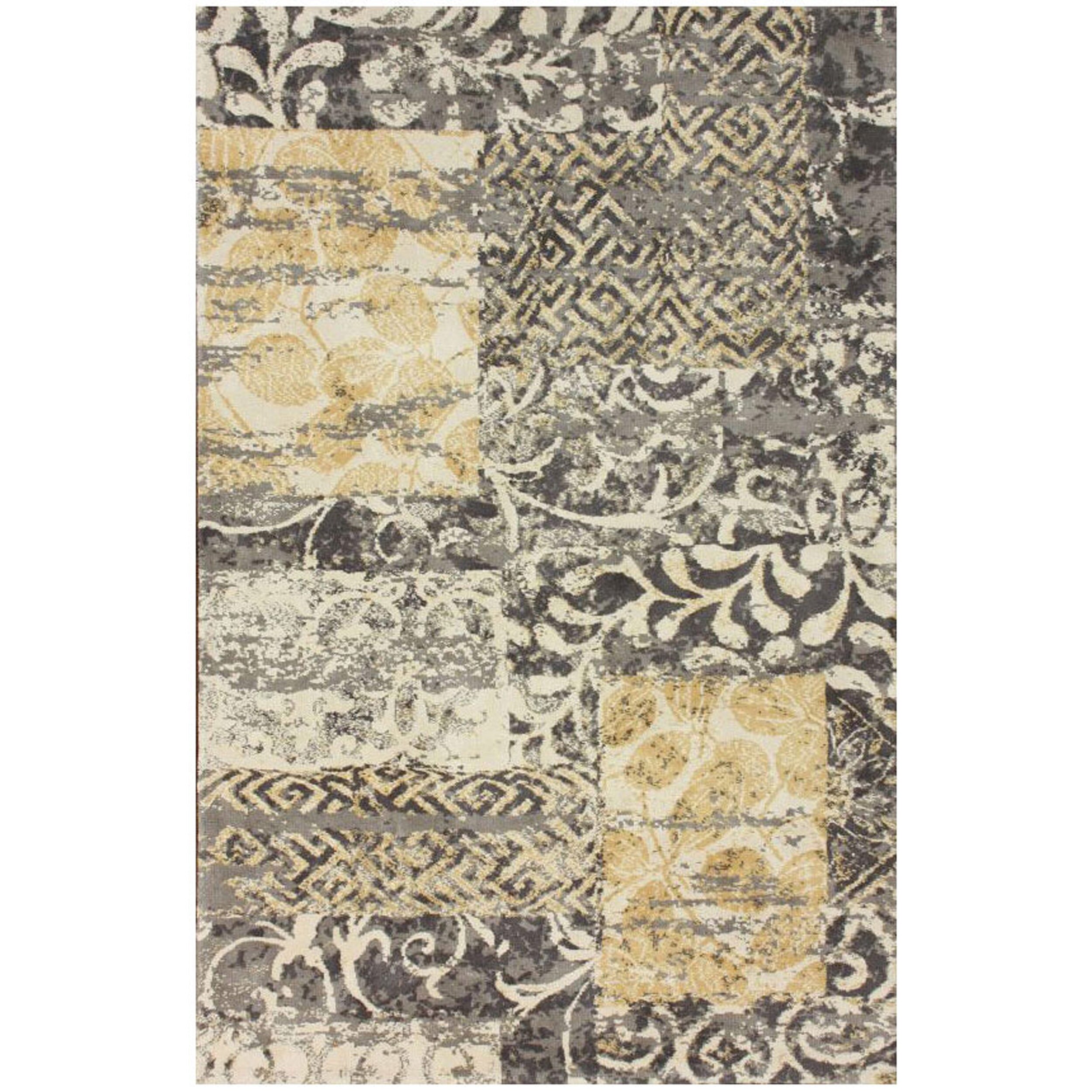 Nuloom Collage Patchwork Grey Microfiber Rug (5 X 8) (MultiPattern AbstractTip We recommend the use of a non skid pad to keep the rug in place on smooth surfaces.All rug sizes are approximate. Due to the difference of monitor colors, some rug colors may