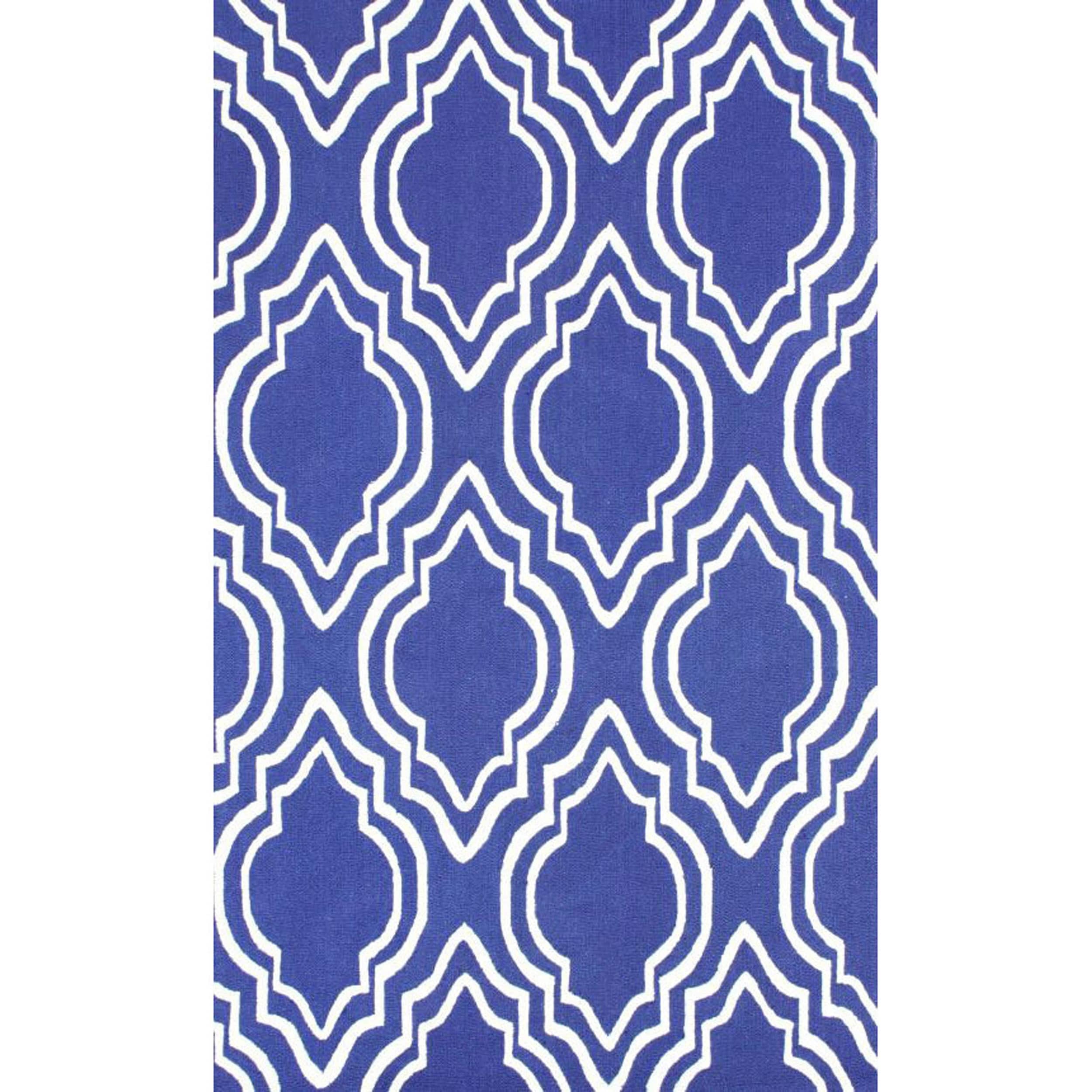 Nuloom Handmade Modern Trellis Blue Wool Rug (5 X 8) (IvoryPattern AbstractTip We recommend the use of a non skid pad to keep the rug in place on smooth surfaces.All rug sizes are approximate. Due to the difference of monitor colors, some rug colors may